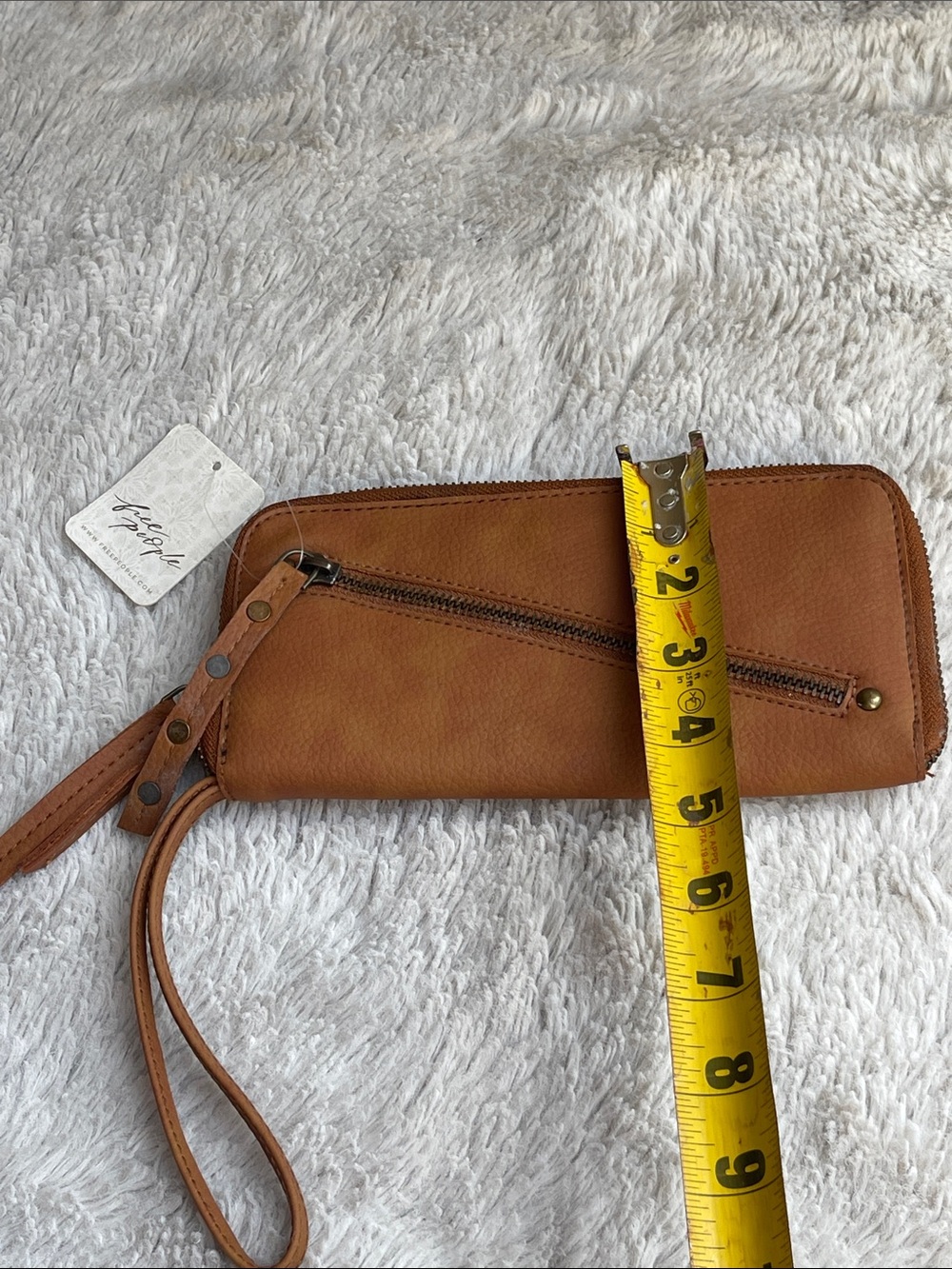 Free People Distressed Vegan Leather Wristlet Wallet - Picture 6 of 6